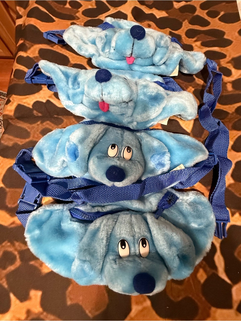 Bluey Plush Kids Fanny packs- set of 4